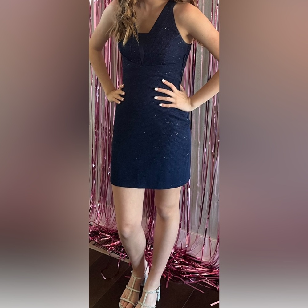 Xtraordinary Strapless Midnight Blue Dress